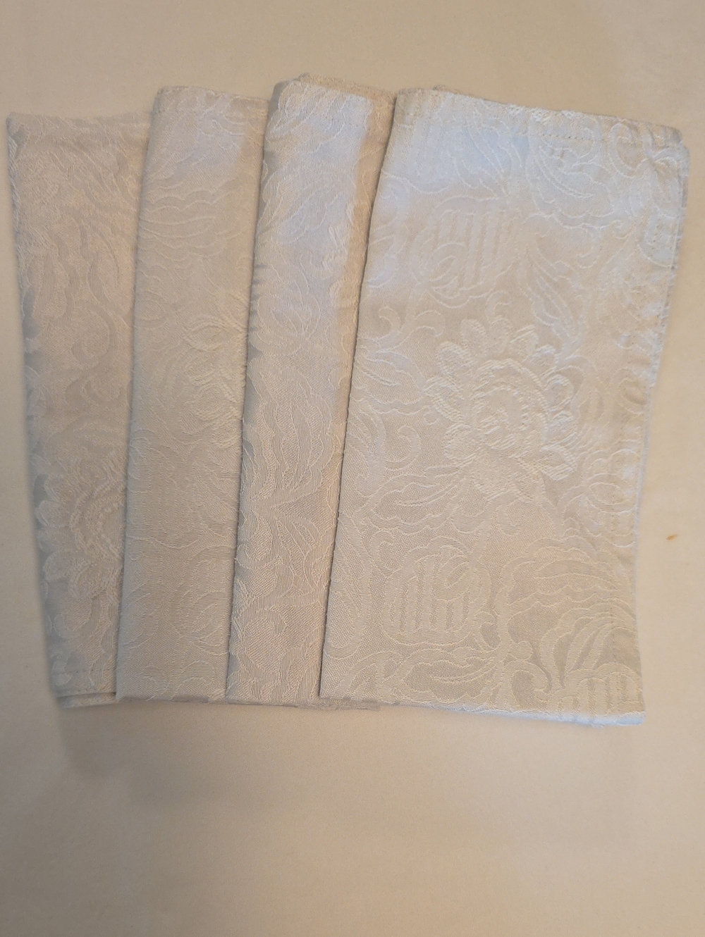 Ralph Lauren Cream Floral Jacquard Napkins - Set of 4
